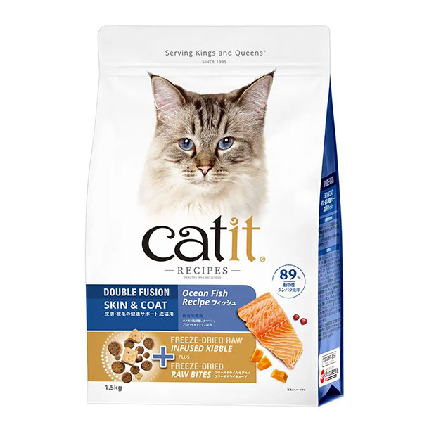 Catit レシピーズ 被毛ケア  フィッシュ 1.5kg