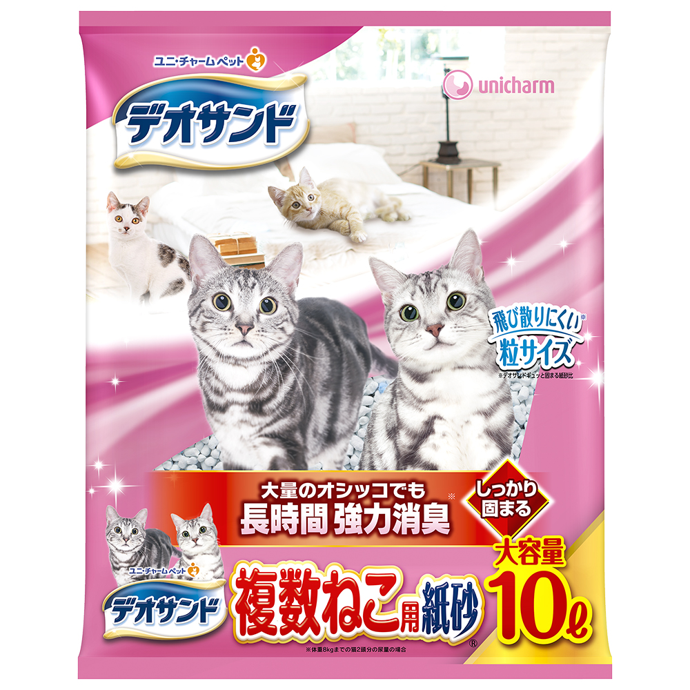 デオサンド 複数ねこ紙砂 5L
