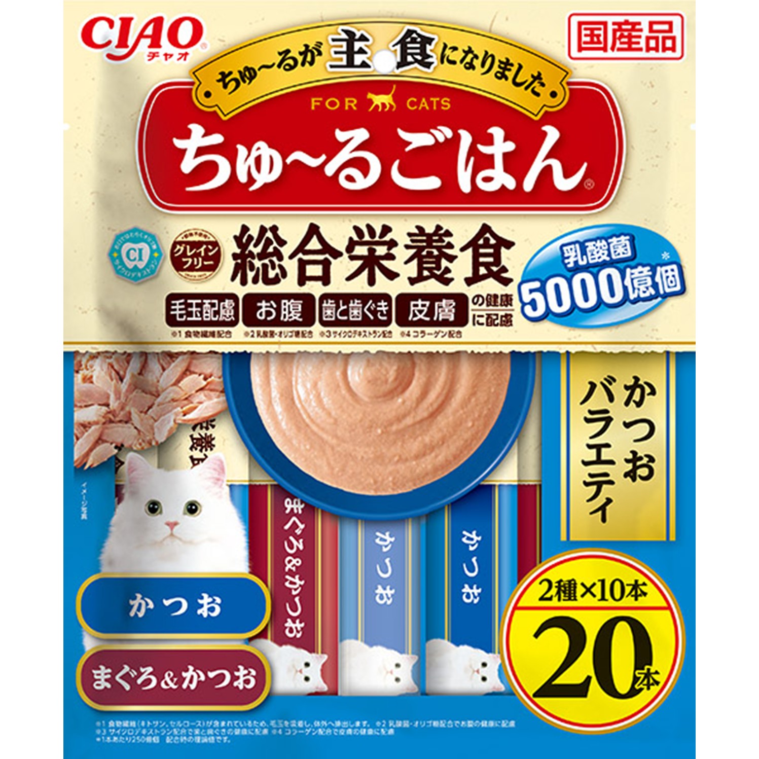 CIAO ちゅ～るごはん かつおバラエティ 14g×20P
