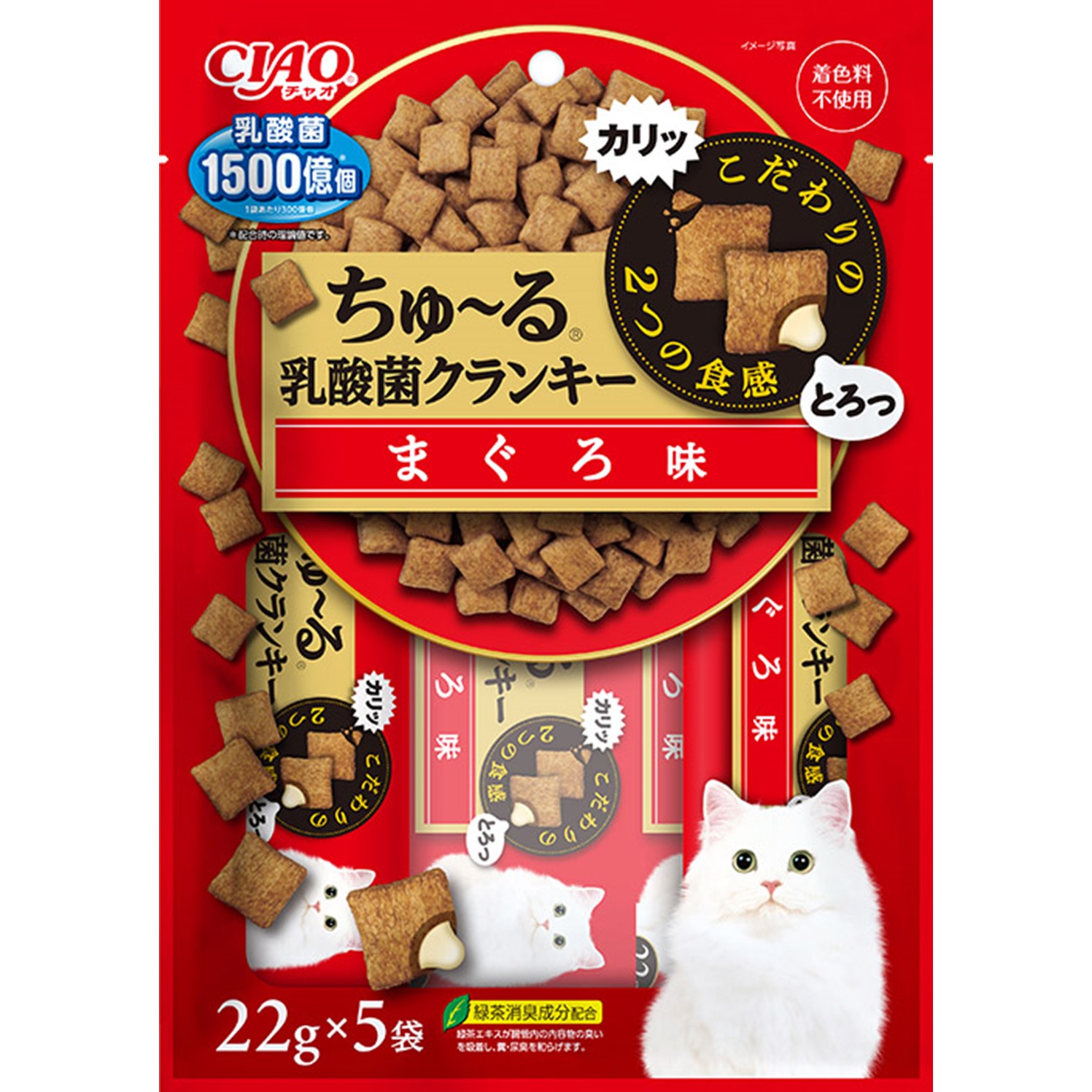 CIAO ちゅ～る乳酸菌クランキー まぐろ味 22g×5P