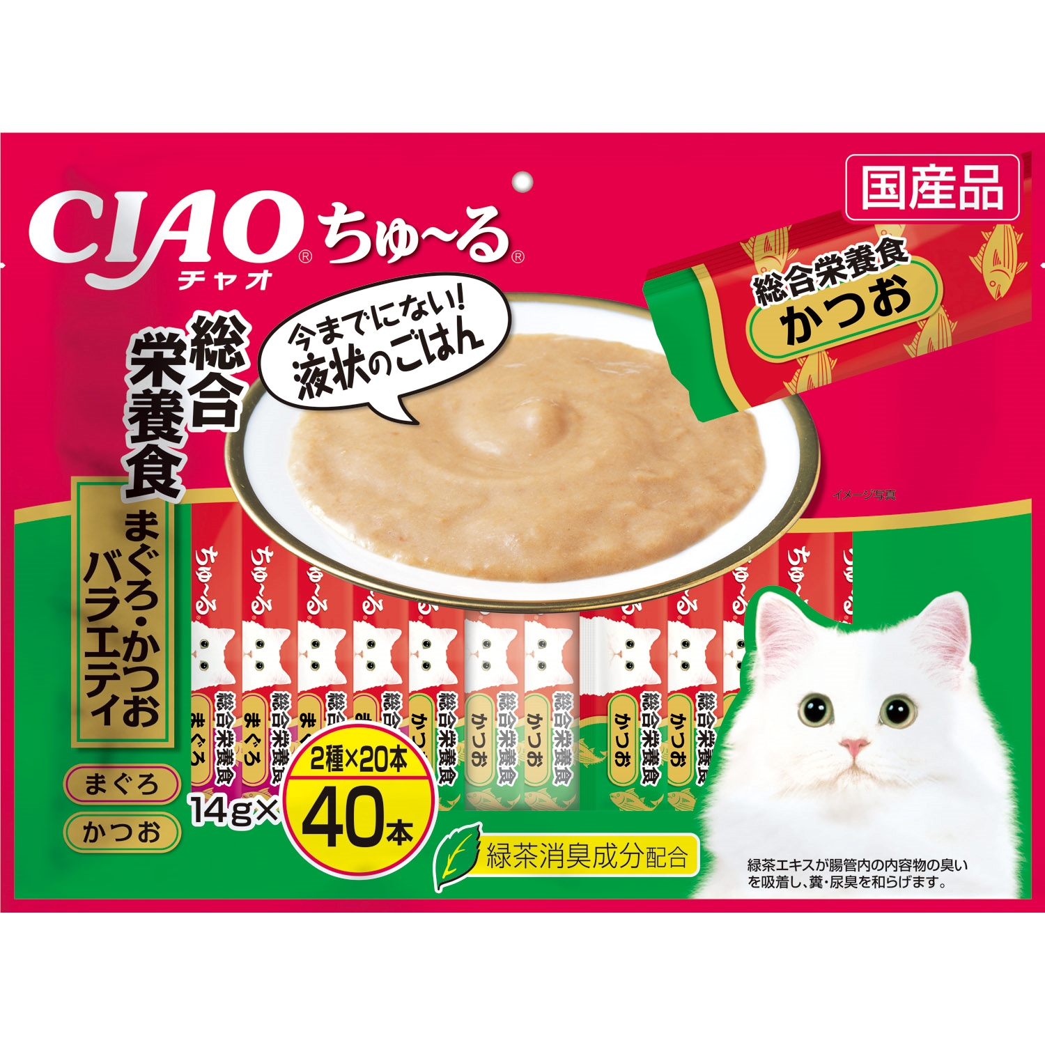 CIAO ちゅ～る 総合栄養食 まぐろ・かつおバラエティ 14g×40本