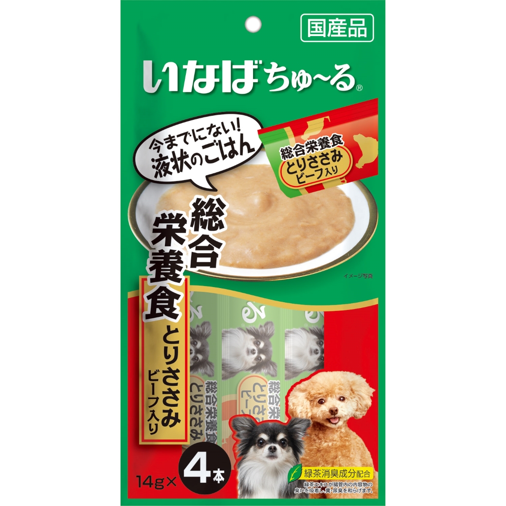 ちゅ～る 総合栄養食 とりささみ ビーフ入り 14g×4本