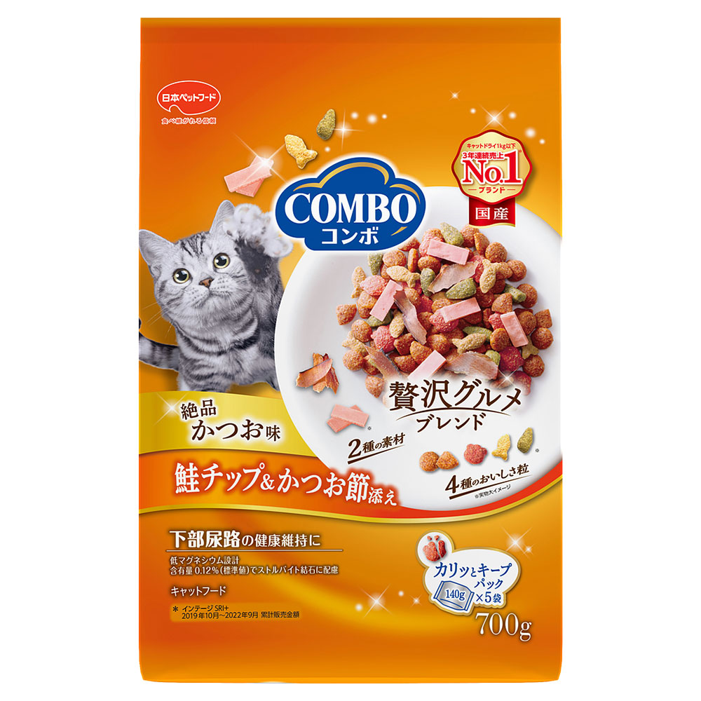 コンボキャット かつお味・鮭チップ・かつお節添え700g