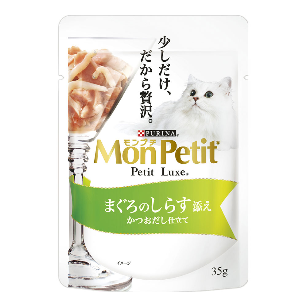 モンプチ　プチリュクスパウチ　まぐろのしらす添え 35g
