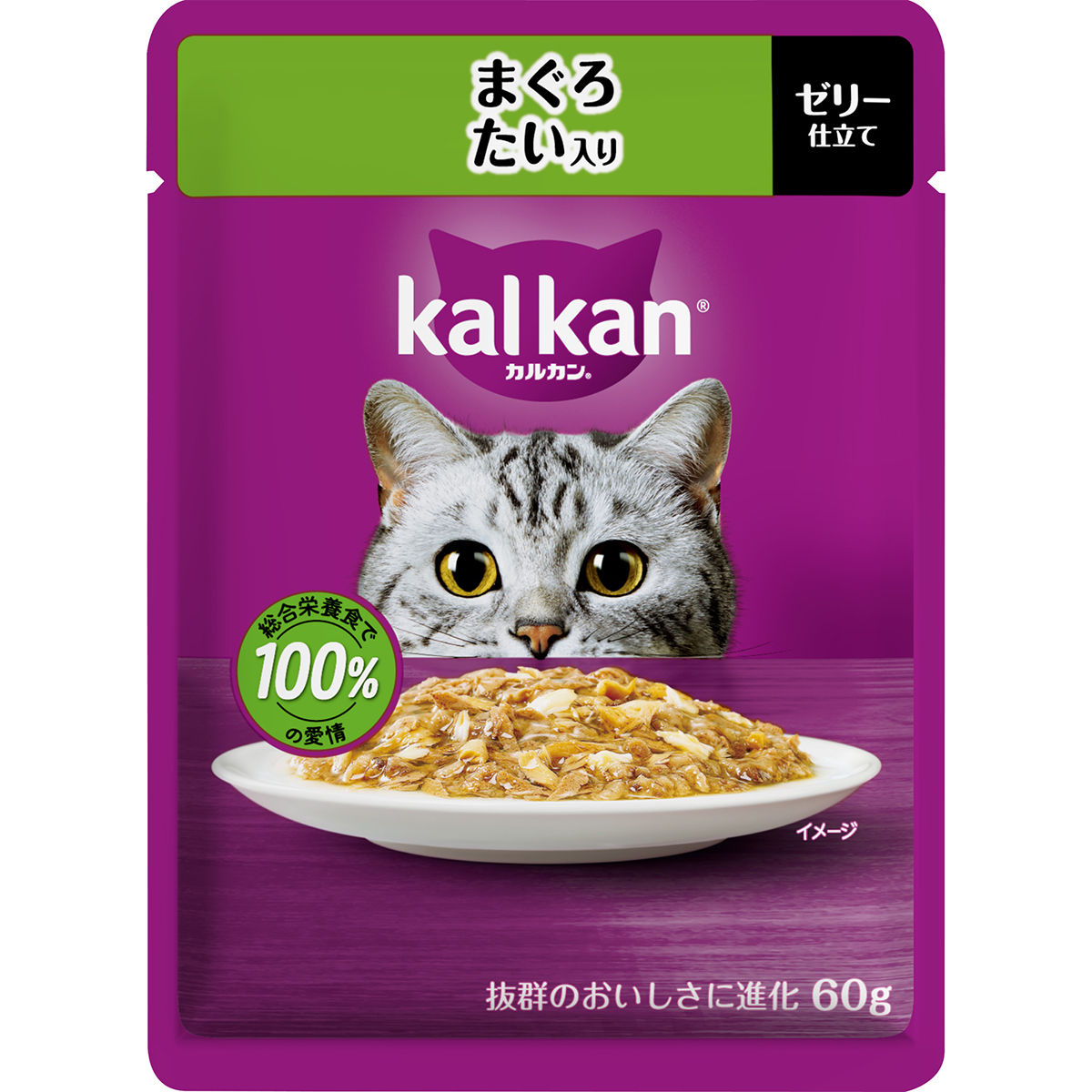 カルカンパウチ　まぐろ　たい入り 60g