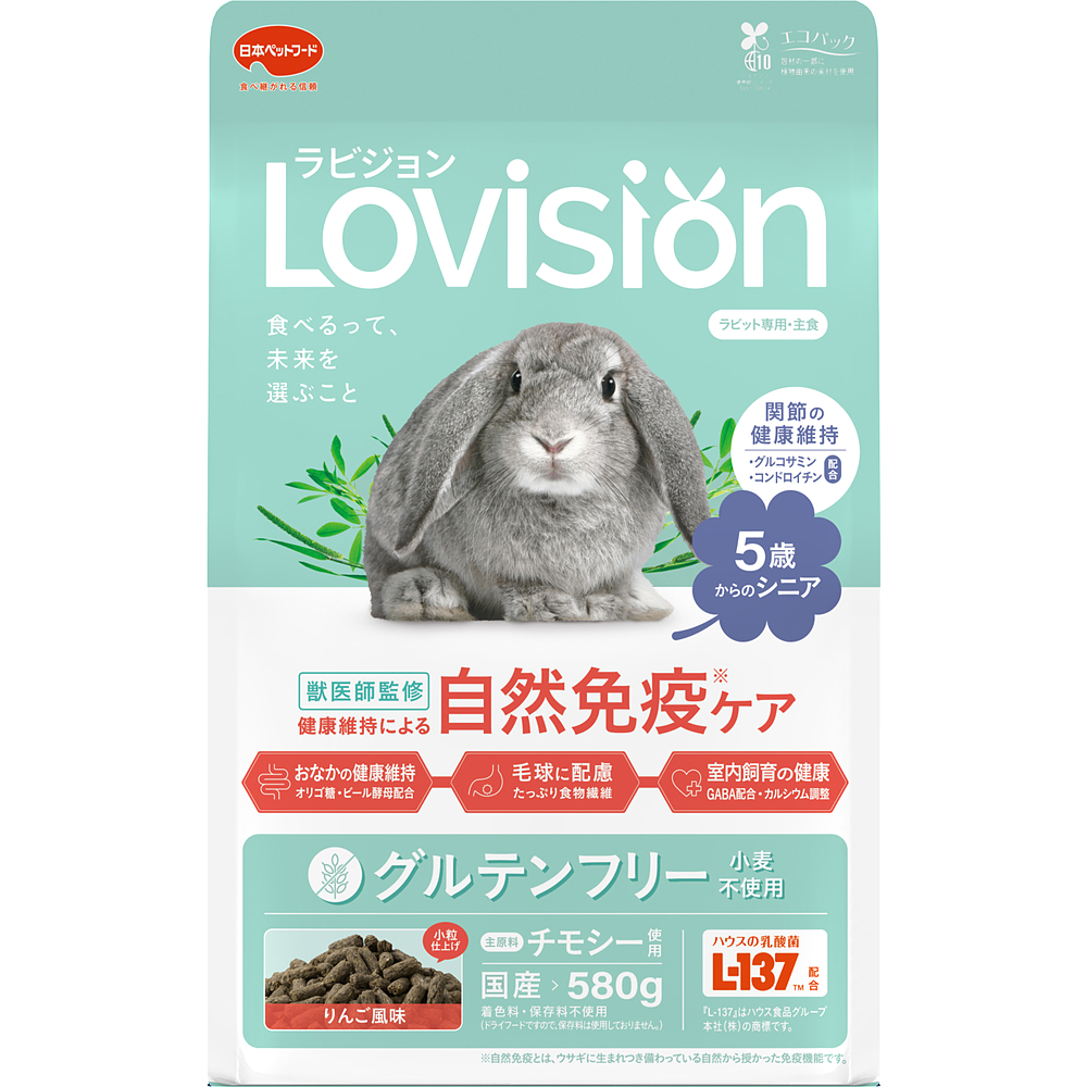 ラビジョン　ラビットフード　5歳からのシニア 580g