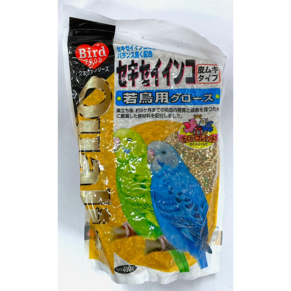 クオリス　セキセイインコグロース若鳥用　４００ｇ
