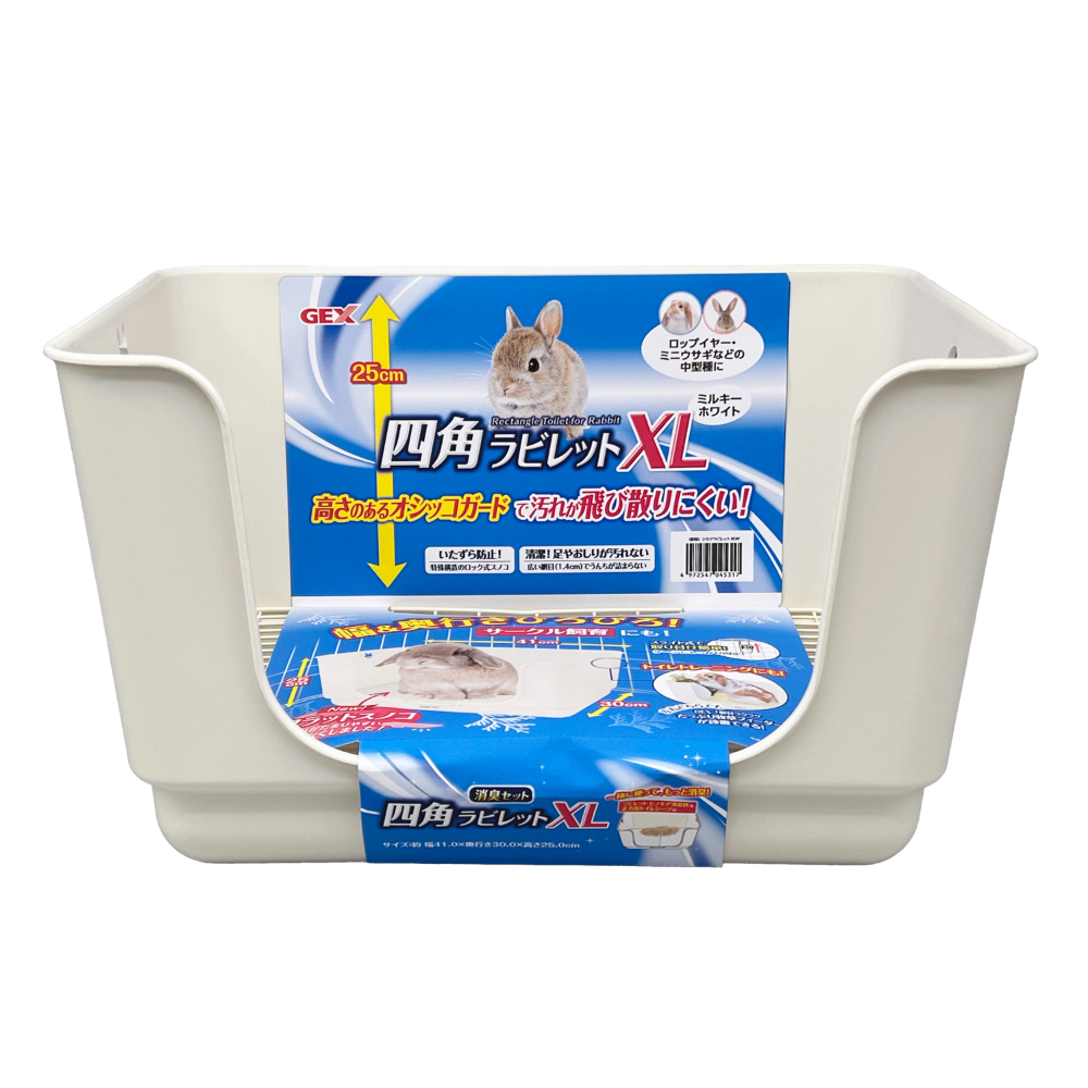 ジェックス 四角ラビレットXL消臭セット　ミルキーホワイト