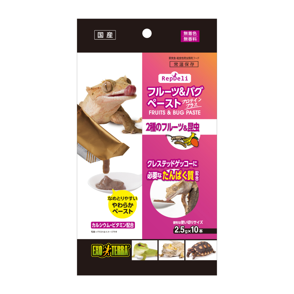 ジェックス RepDeli　フルーツ＆バグペースト　プロテインプラス 2.5g×10本