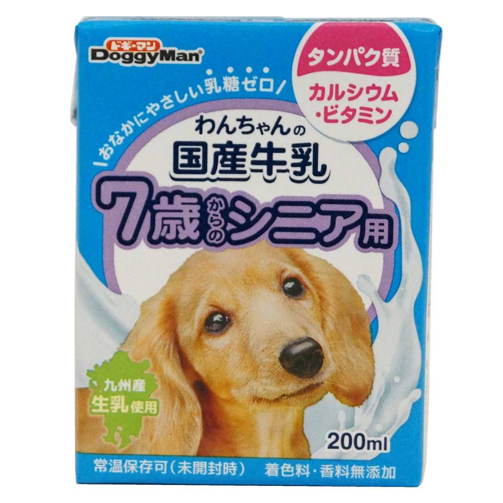 ドギーマン わんちゃんの国産牛乳　7歳からのシニア用 200ml
